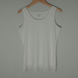 Coldwater Creek White Sleeveless Top